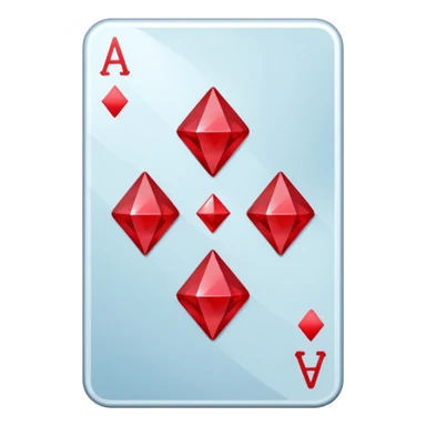 4 of diamonds card sticker