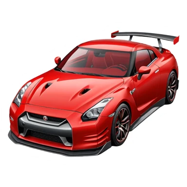 GTR 35 vermelho lindo sticker