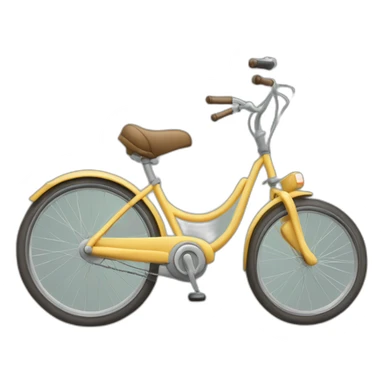 Um mascote de uma bicicleta dirigindo um carro sticker