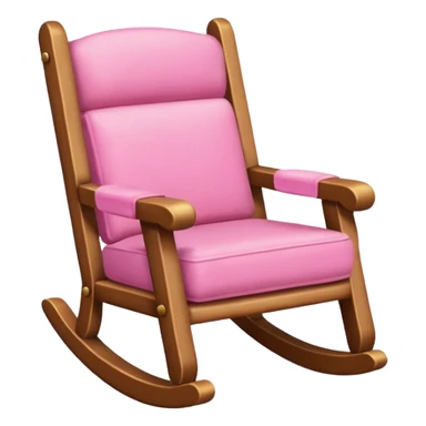 rocking pink chair sticker