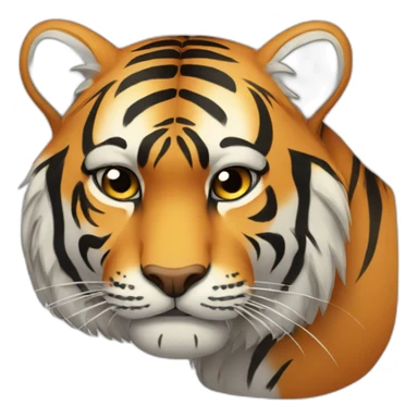 Tiger sad sticker