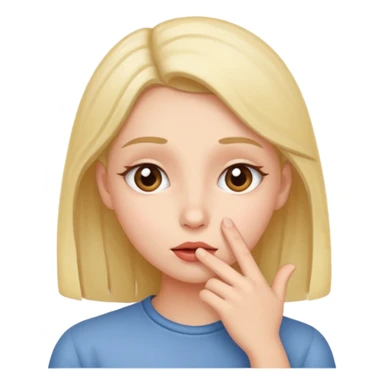 whispering person sticker