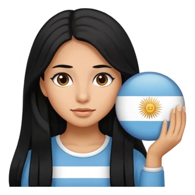 An Argentina girl sticker