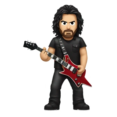 Hombre con rock Metallica  sticker