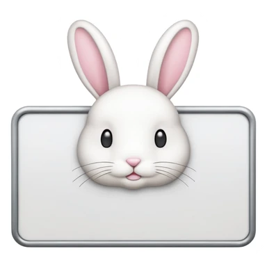 make a white billboard with the text “bun you” inside lt without a bunny just the text  sticker