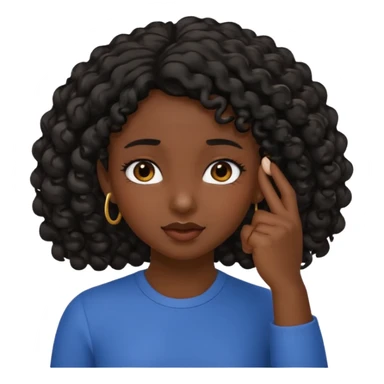 👧🏾👂🏾🤏🏾 pinching ear girl sticker