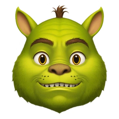 Gros chat qui ressemble à Shrek sticker
