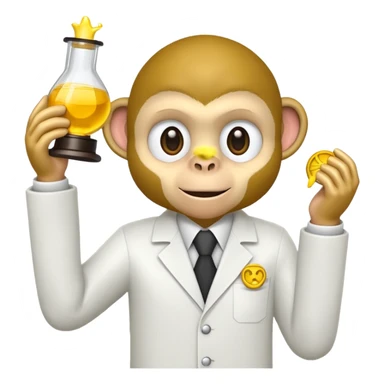 scienist and scienist item with yellow monkey sticker