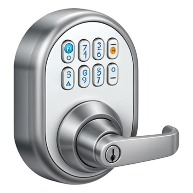 smart door lock sticker