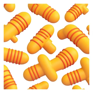 stylized mitochondria exclusively as nuclear power plants, energy and power details, 3D emoji style, bright colors, neutral background sticker