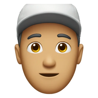 Guy with backwards hat sticker