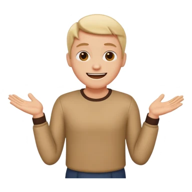 cool perosbn shrug  sticker