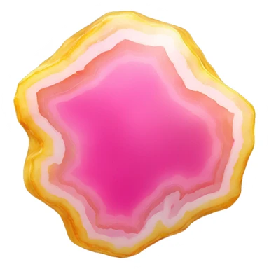 Pink and yellow agate  sticker