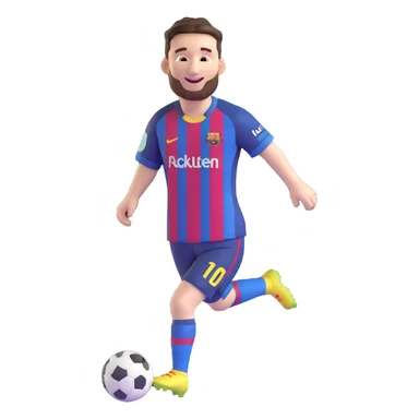 smiling Lionel Messi sticker