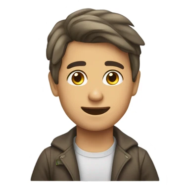 Beyaz tenli ela ve cekik gozlu duz saclı kız sticker