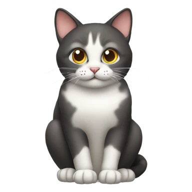 Cat sitting  sticker