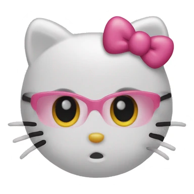 hello kitty heart eyes  sticker