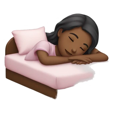 Girl sleep sticker