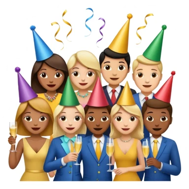 people drink champagne sticker