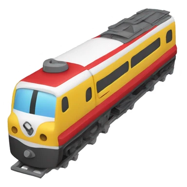 Create a toy train on its own. No face, and in a side profile sticker