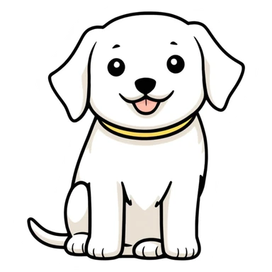 Maltese guide dog sticker