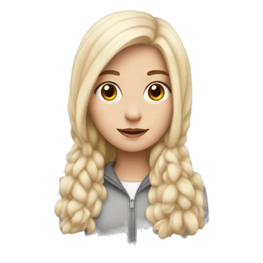 white girl who is warm sticker