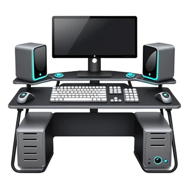 gaming setup sticker