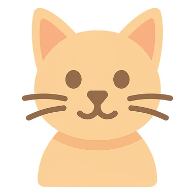 colored icon of a cat sticker