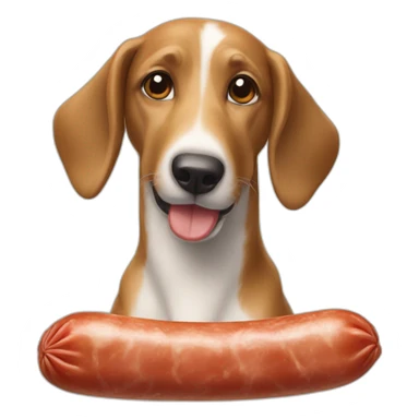 Un chien saucisse sticker