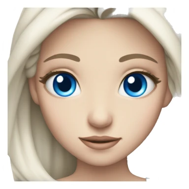 Princess blue eyes sticker