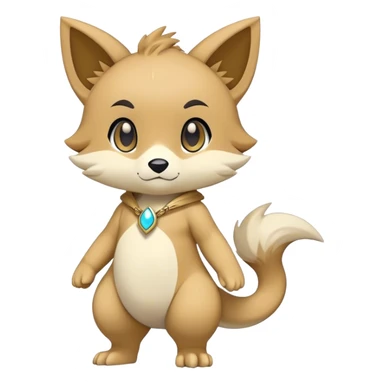 Chibi Anthro Sona  Fakemon Full Body sticker