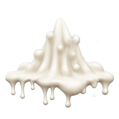 White cream splat sticker