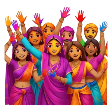 Indian holi festival  sticker