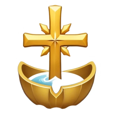 baptized emblem white sticker