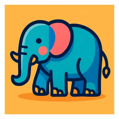Elephant sticker