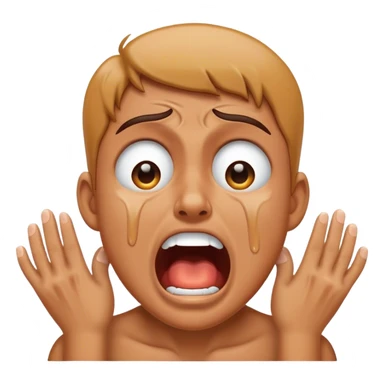 crying screaming sticker