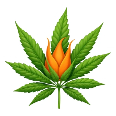 Marajuana bud sticker
