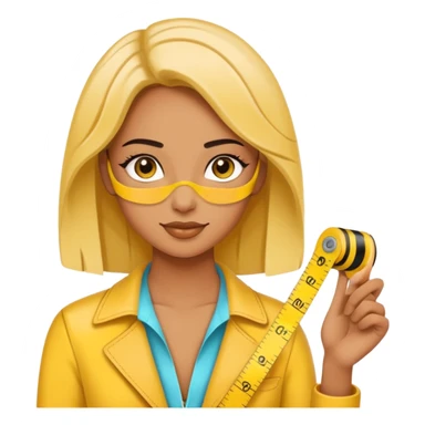 Measurement tape for fashion designer  sticker