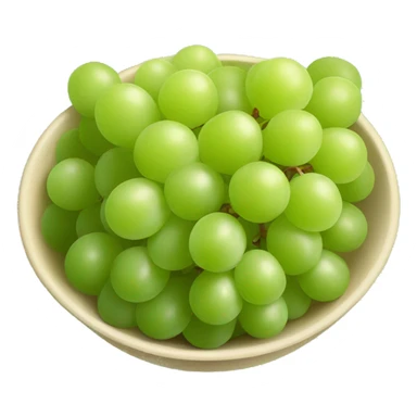bowl of green Grapes  sticker