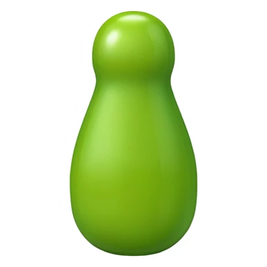 A green skittle sticker