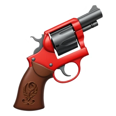 Un 👹 con una pistola en la mano  pero que sea como el emoji pero que salga como el emoji  sticker