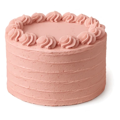 pink cake, no background sticker