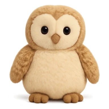 cute barn owl jellycat plushie sticker