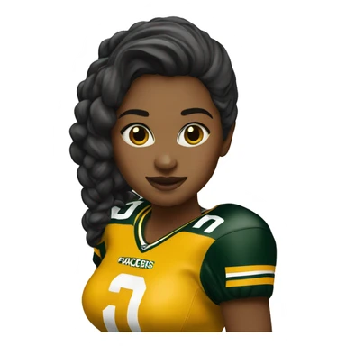 Packers girl in a Cheesehead  sticker