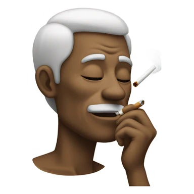 Dude smoking sticker