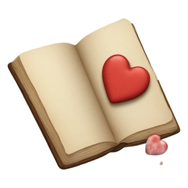 Cookie heart with book sticker