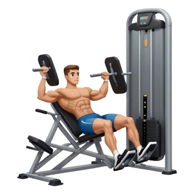 guy how to use a leg press machine sticker