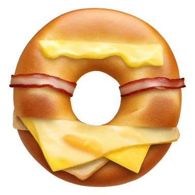 Bacon egg and cheese bagel sticker