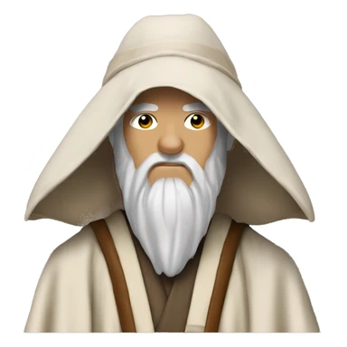 obi wan kenobi wearing gandalf's hat sticker