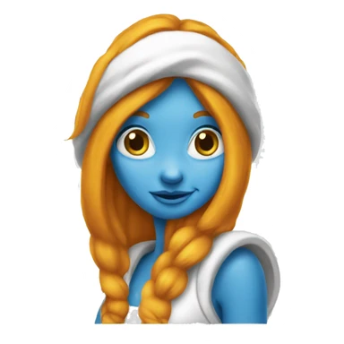 readhead Smurfette sticker